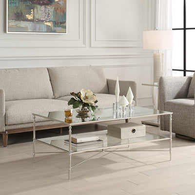 Henzler Small Rectangular Coffee Table - 48 x121 CM