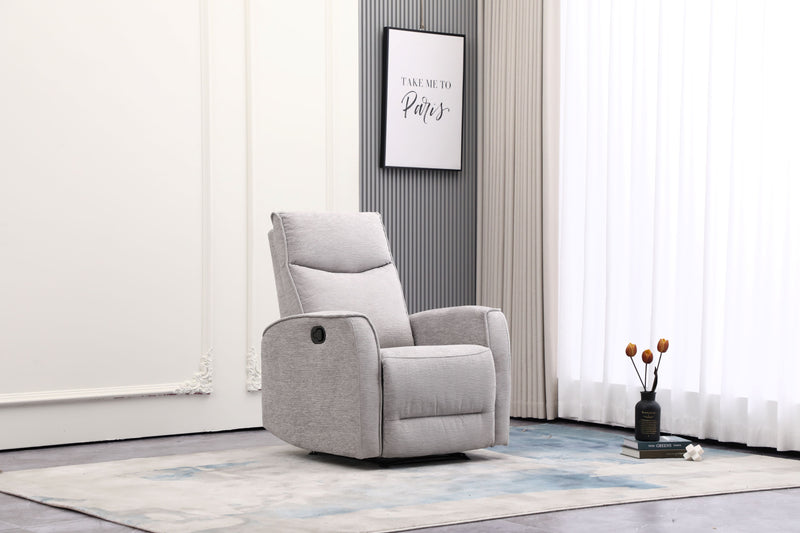 Nairobi Light Grey Manual Recliner