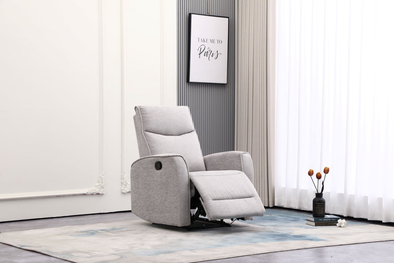 Nairobi Light Grey Manual Recliner