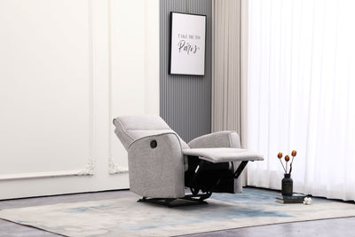 Nairobi Light Grey Manual Recliner