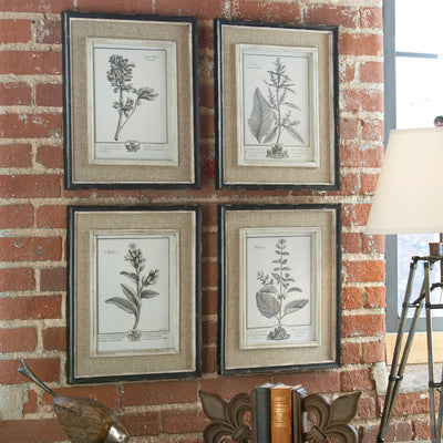 Casual Grey Study Framed Prints, S/4