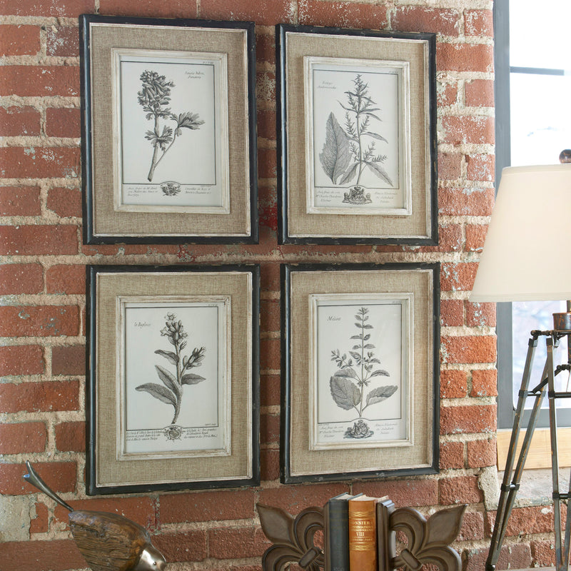 Casual Grey Study Framed Prints, S/4