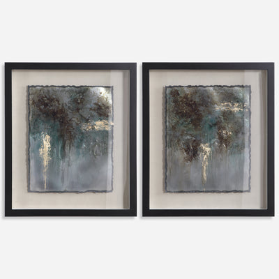 Rustic Patina Framed Prints, S/2