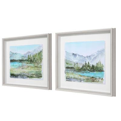 Plein Air Reservoir Framed Prints, S/2