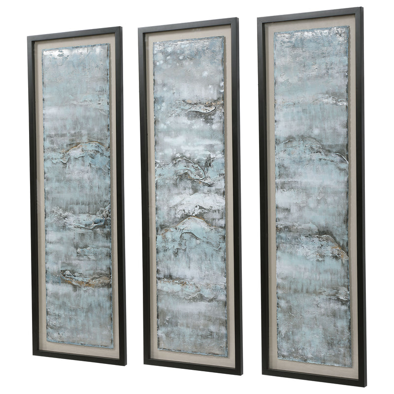 Ocean Swell Framed Prints, S/3, 3 Cartons