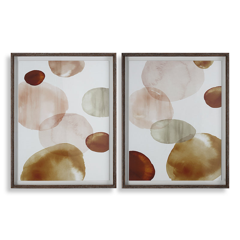 Blush Lagoon Framed Prints, S/2