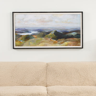 Above The Lakes Framed Print