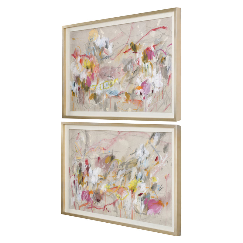 Metropolitan Rush Abstract Prints, S/2