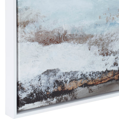 Blue Essence Coastal Framed Canvas