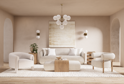 Argon Ivory Sofa (241cm)