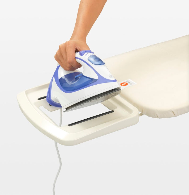 Brabantia Ironing Board B, 124x38 cm Solid Steam Iron Abstract Leaves