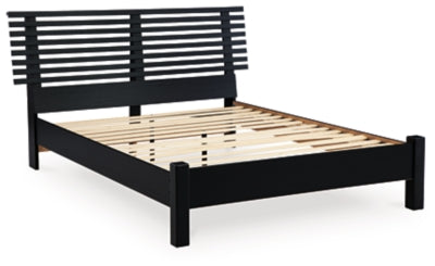 Danziar -Queen Slat Panel Bed