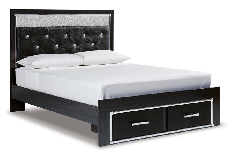 Kaydell Queen Upholstered Panel Bed with Storage