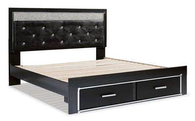 Kaydell Queen Upholstered Panel Bed with Storage