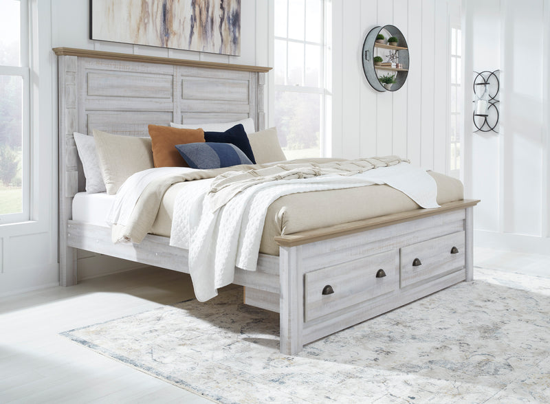 Haven Bay Queen Panel Storage Bed