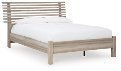 Hasbrick - Queen Slat Panel Bed