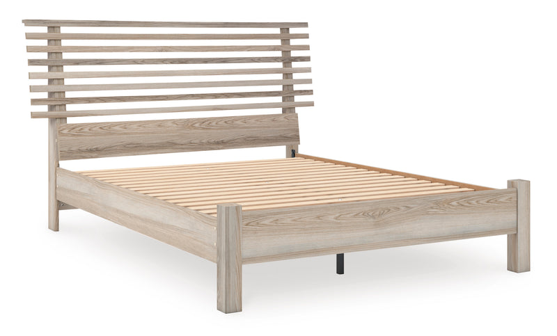 Hasbrick Queen Slat Panel Bed