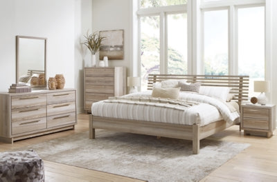 Hasbrick - King Slat Panel Bed