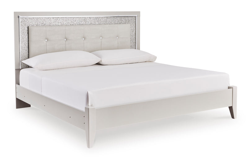 Zyniden King Upholstered Panel Bed