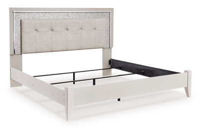 Zyniden Queen Upholstered Panel Bed