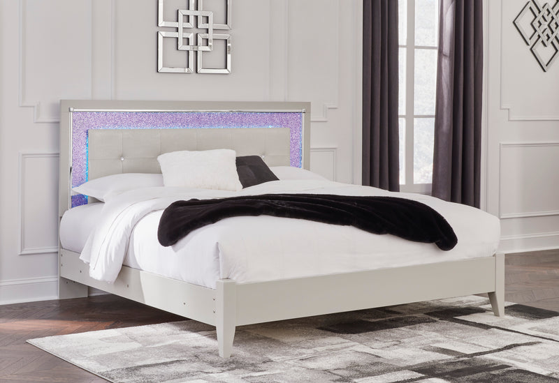 Zyniden Full Upholstered Panel Bed