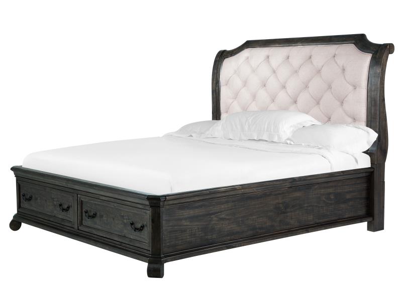 Bellamy - Complete Queen Sleigh Storage Bed