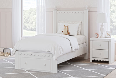 Mollviney Twin Panel Storage Bed