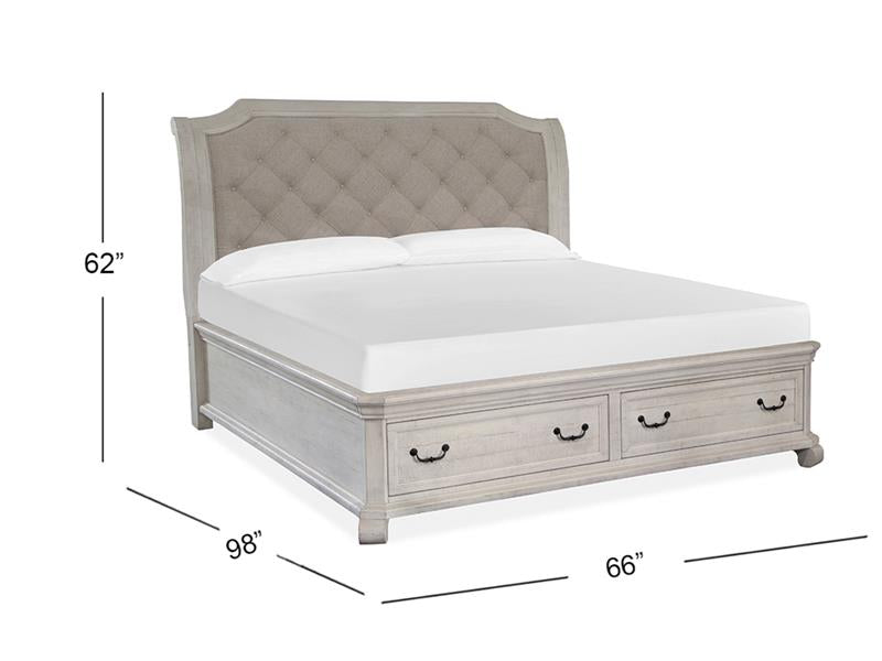 Bronwyn - Complete Queen Sleigh Storage Bed