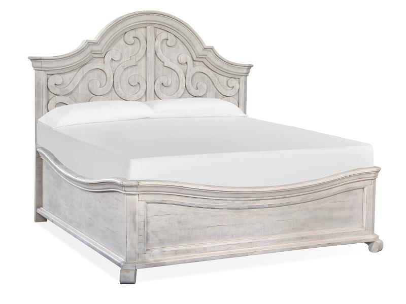 Bronwyn - Complete King Shaped Panel Bed