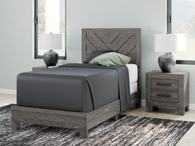 Sylveri Twin Chevron Panel Bed