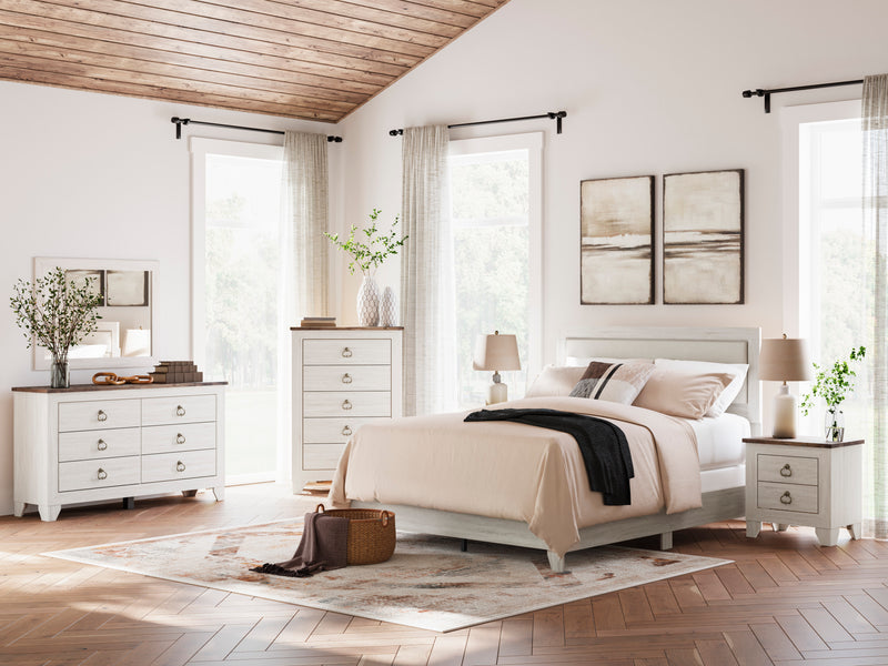 Laigmeyer King Upholstered Bedroom