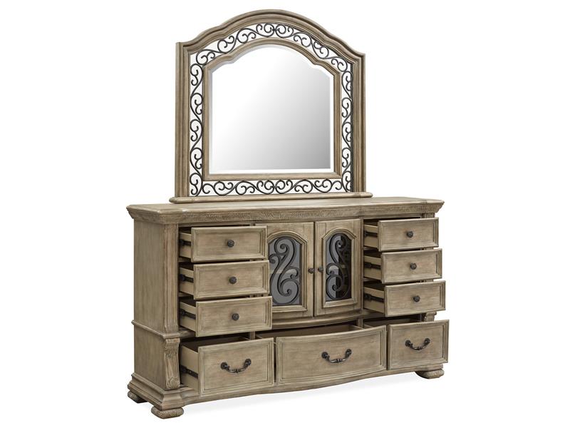 Wood Shaped Mirror - B5132-45