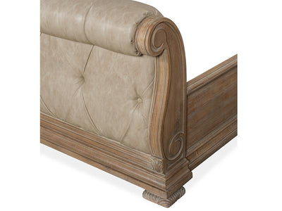 Marisol - Complete King Sleigh Upholstered Bed