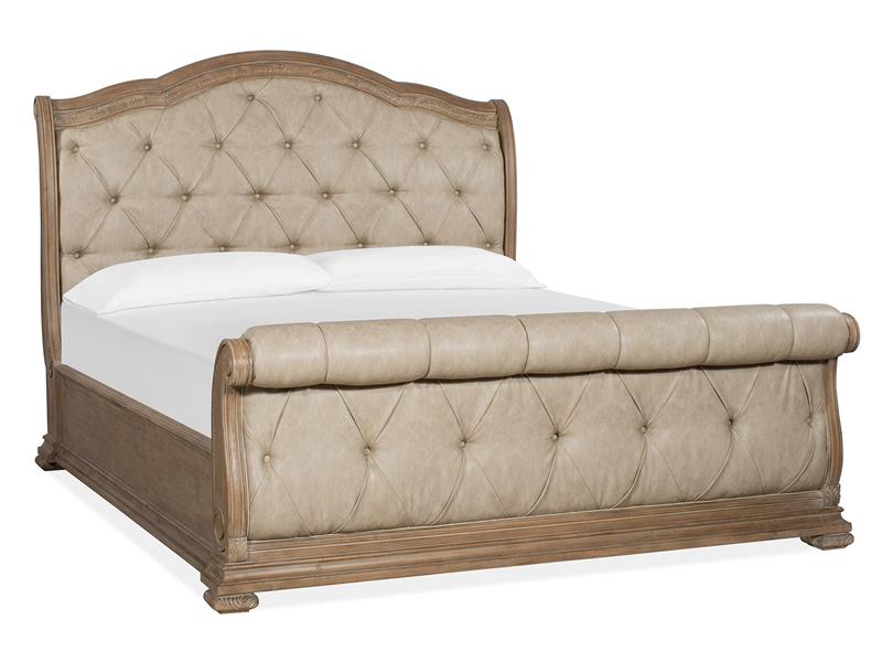 Marisol - Complete King Sleigh Upholstered Bed