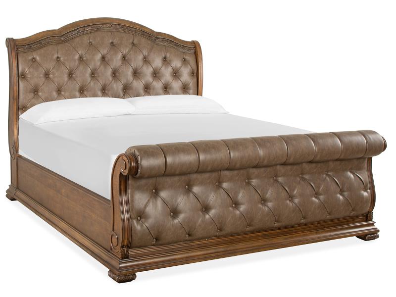 Durango - Complete King Sleigh Upholstered Bed