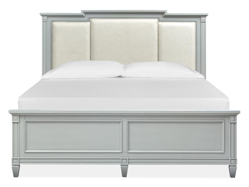 Glenbrook - Complete Queen Panel Bed w/Upholstered Headboard