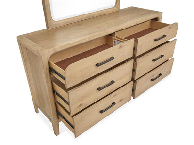 Wood Double Drawer Dresser