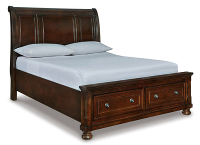 Porter King Sleigh Bedroom (Mattress & Lamp)