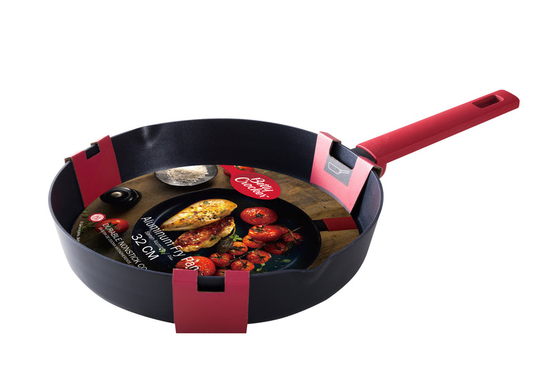 Betty Crocker Forged Aluminum Fry Pan (32CM-Thickness 3.2MM)