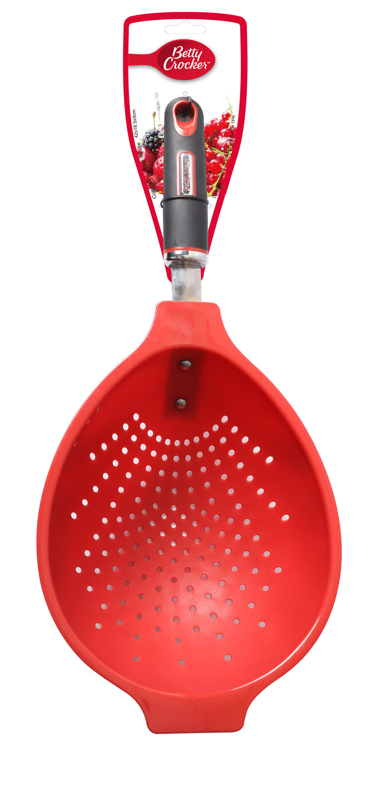 Betty Crocker Plastic Colander (40X18X8.5CM) Red