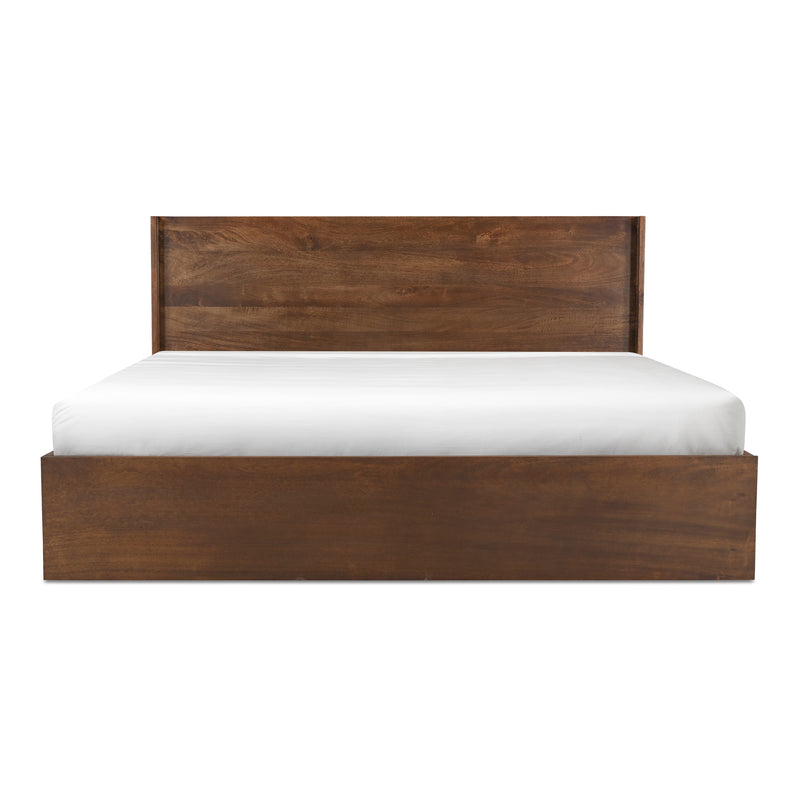 EVERETT QUEEN BED DARK BROWN