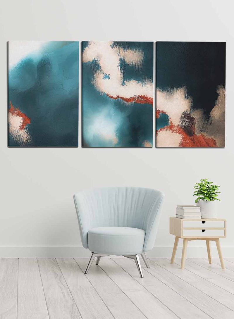 Abstract Metope Murals Paintings(set of 3)