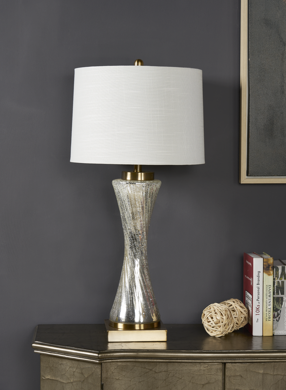 ADDISON TWIST TABLE LAMP  33.5&