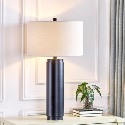 Lumar Matt Black Table Lamp