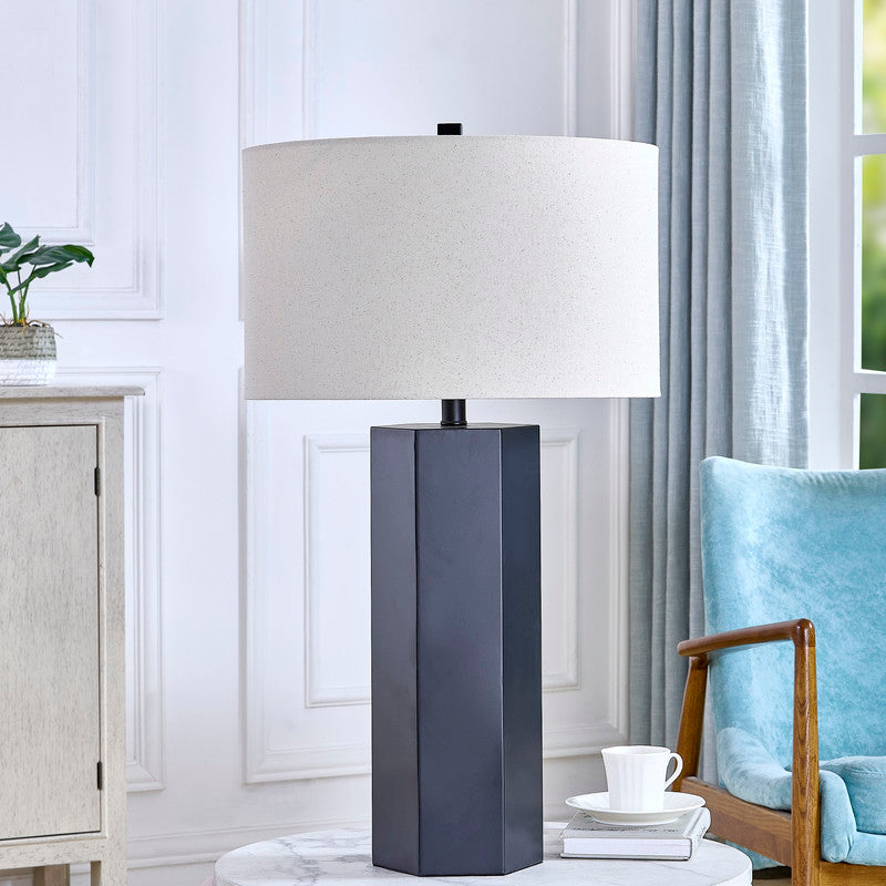 Orbix Matt Black Table Lamp