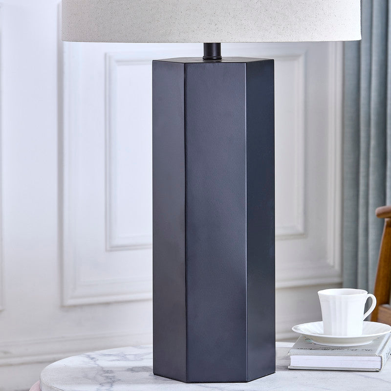 Orbix Matt Black Table Lamp