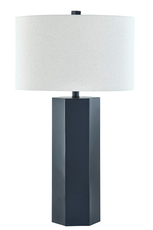 Orbix Matt Black Table Lamp