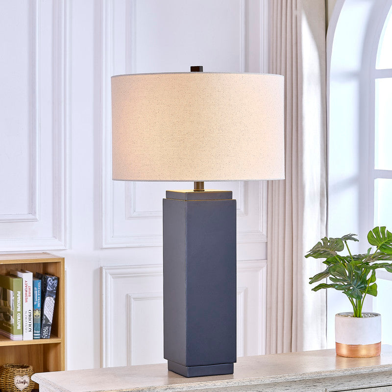 Nebula Matt Black Table Lamp