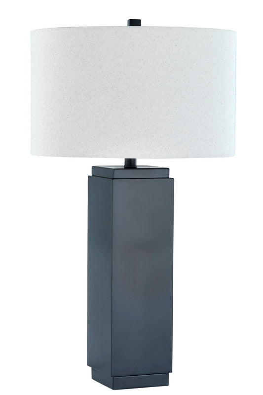 Nebula Matt Black Table Lamp