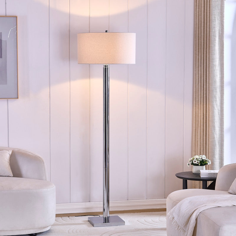 Vela Chrome Floor Lamp